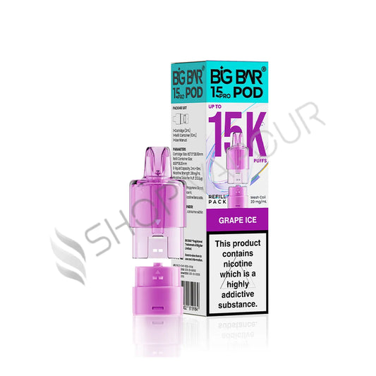 Grape Ice 15K Pro Prefilled Pod & Refill by Big Bar