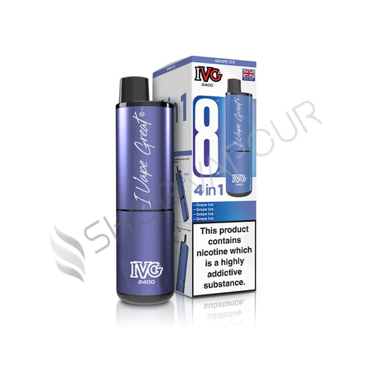 Grape Ice IVG 2400 Prefilled Pod Kit