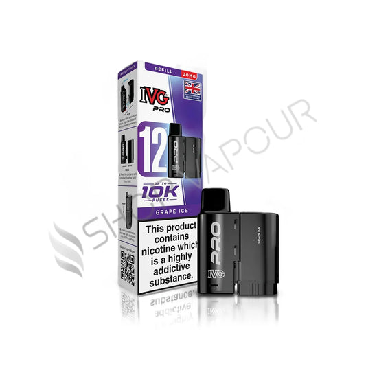 Grape Ice Pro 12 Prefilled Pod & Refill by IVG