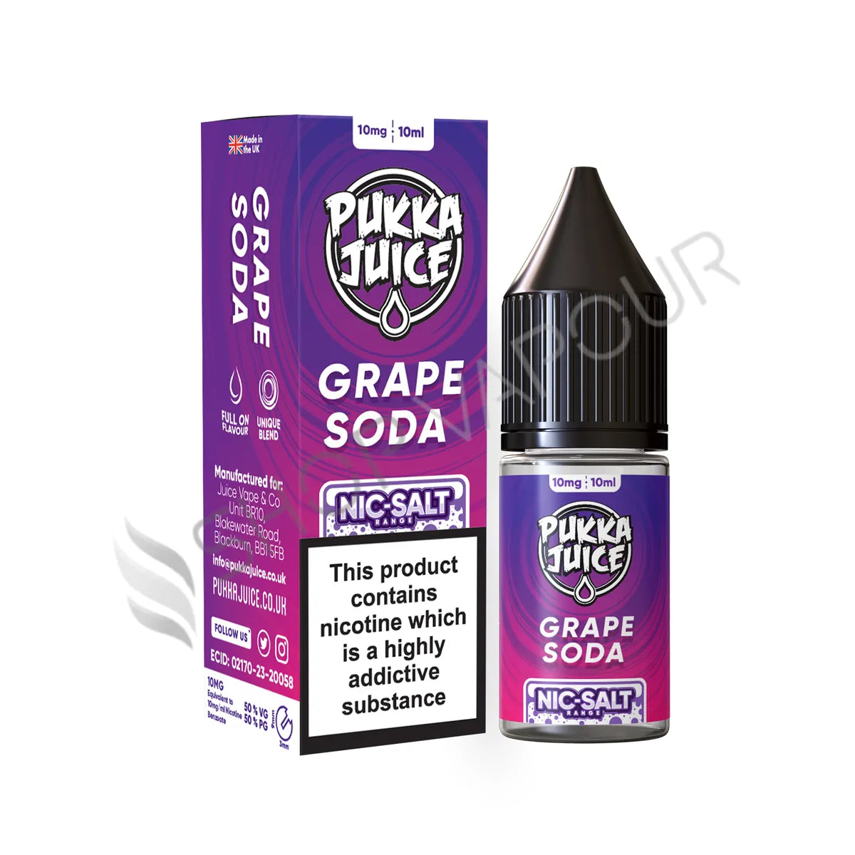 Grape Soda Nic Salt E-Liquid by Pukka Juice
