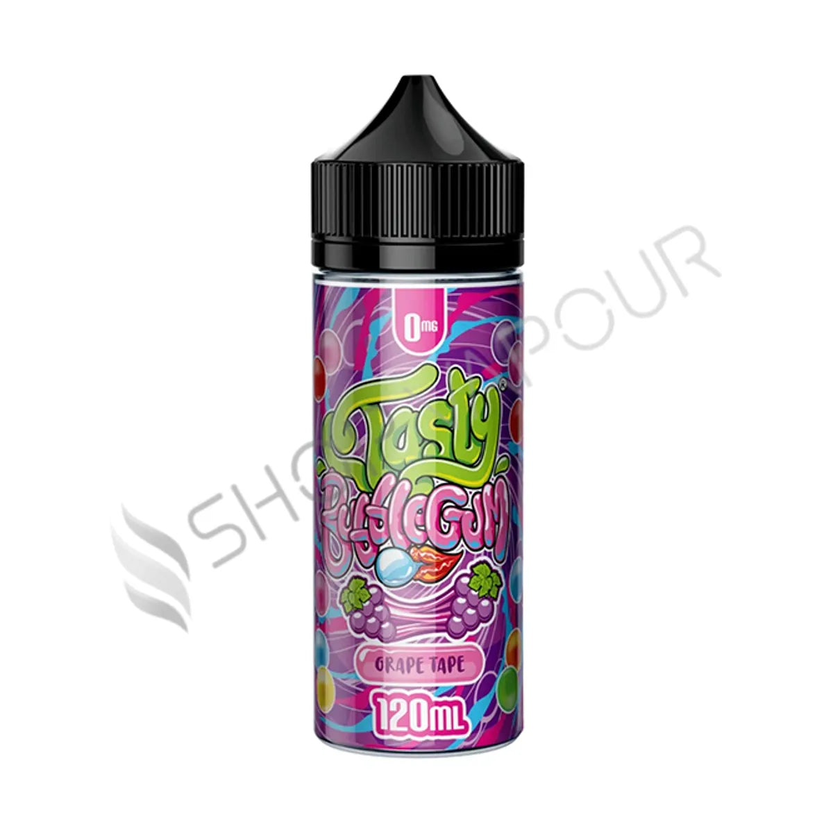Grape Tape 100ml Shortfill E-Liquid by Tasty Bubblegum