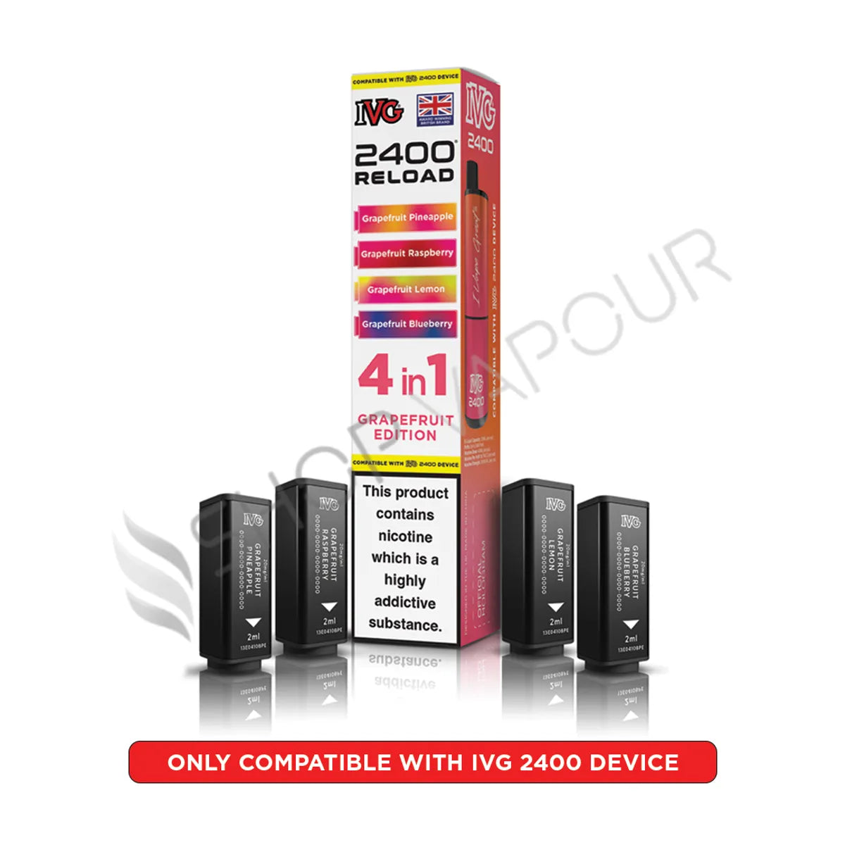 Grapefruit Edition Reload Prefilled Pods by IVG 2400