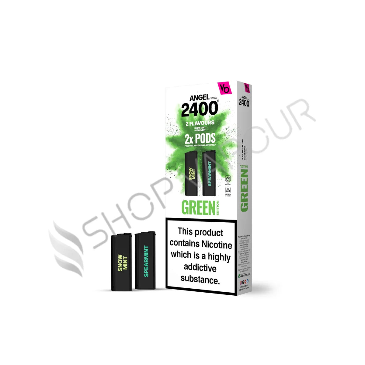 Green Edition Angel 2400 Prefilled Pods by Vapes Bars