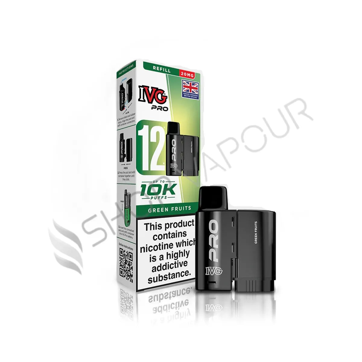 Green Fruits Pro 12 Prefilled Pod & Refill by IVG