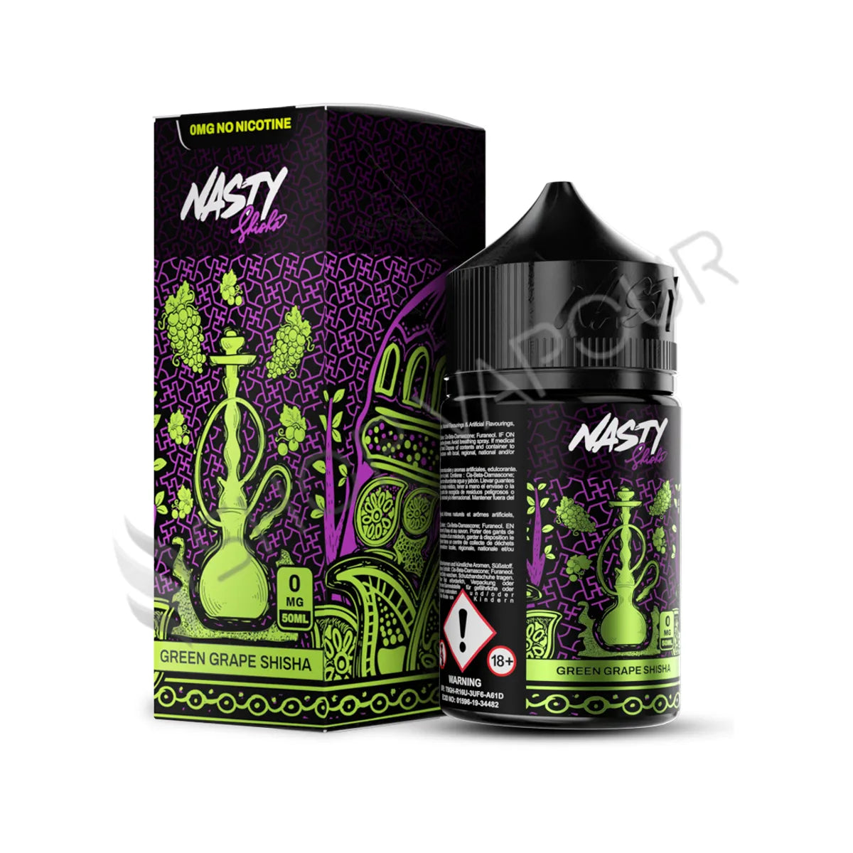 Green Grape 50ml Shortfill E-Liquid by Nasty Shisha Series