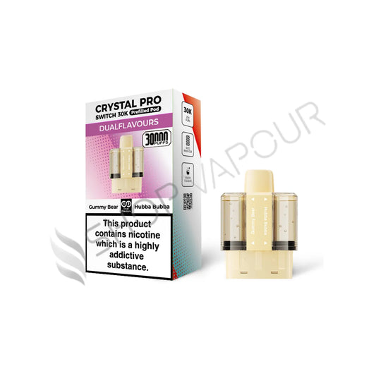 Gummy Bear / Hubba Bubba Switch 30K Prefilled Pods by Crystal Pro