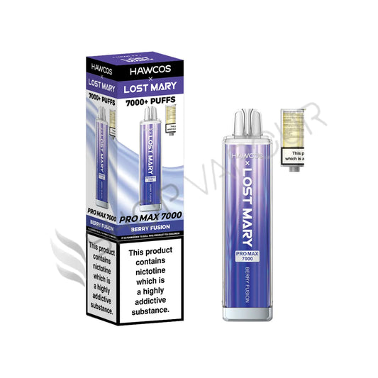 Berry Fusion Pro Max 7000 Prefilled Pod & Refill by Hawcos X Lost Mary