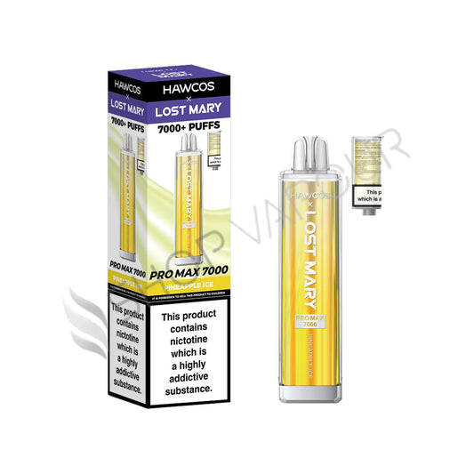 Pineapple Ice Pro Max 7000 Prefilled Pod & Refill by Hawcos X Lost Mary