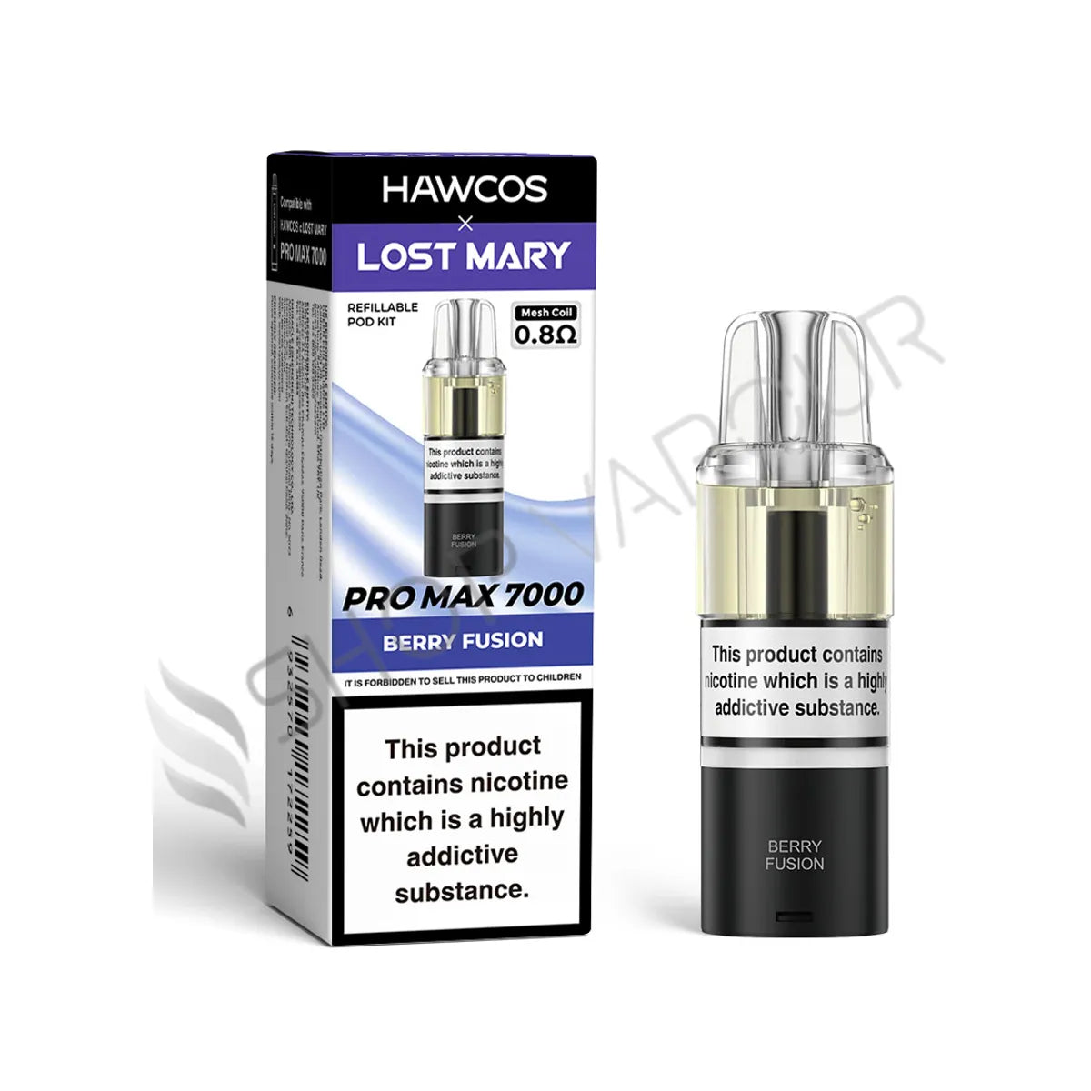 Berry Fusion Pro Max 7000 Prefilled Pod & Refill by Hawcos X Lost Mary