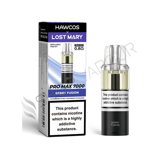 Berry Fusion Pro Max 7000 Prefilled Pod & Refill by Hawcos X Lost Mary