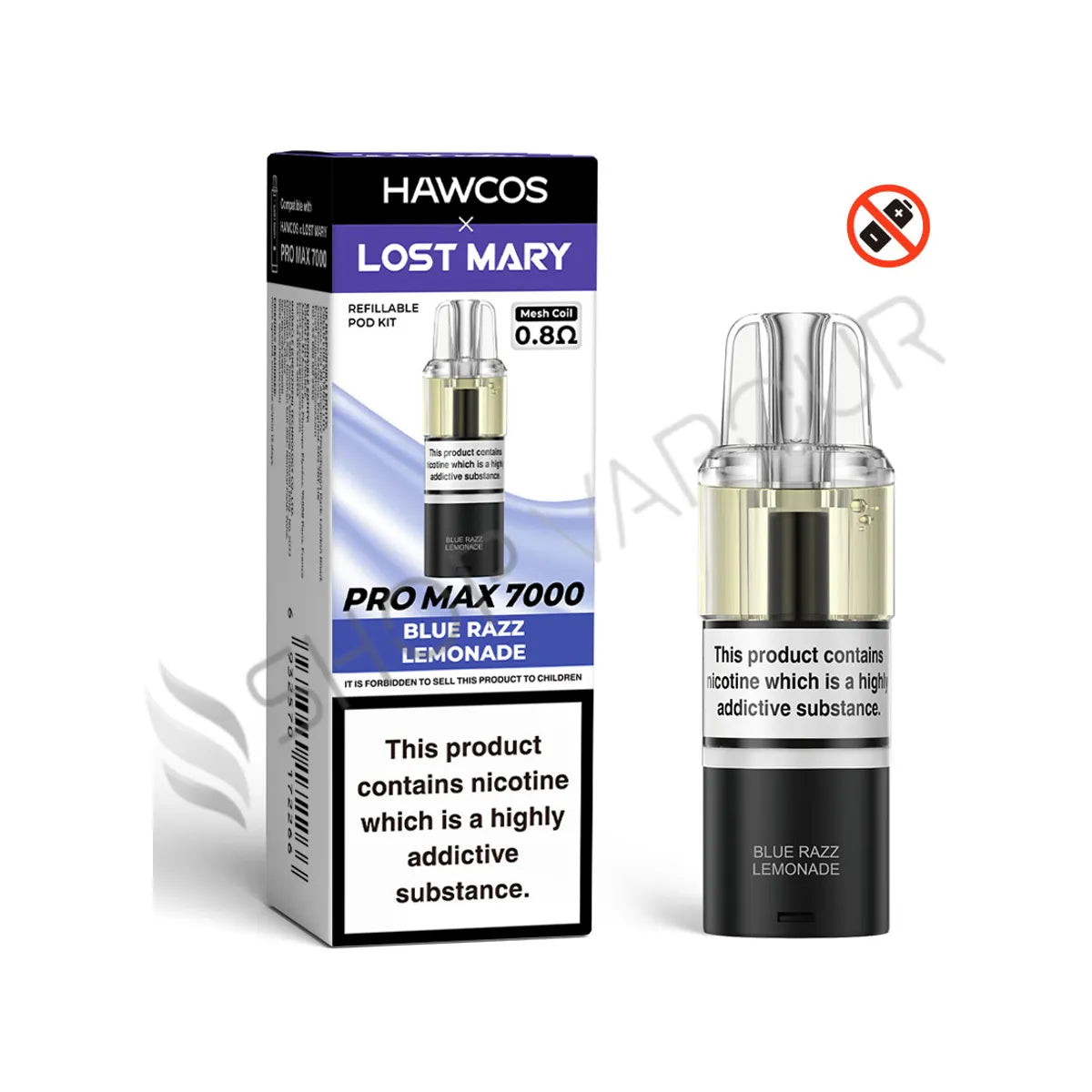 Blue Razz Lemonade Pro Max 7000 Prefilled Pod & Refill by Hawcos X Lost Mary