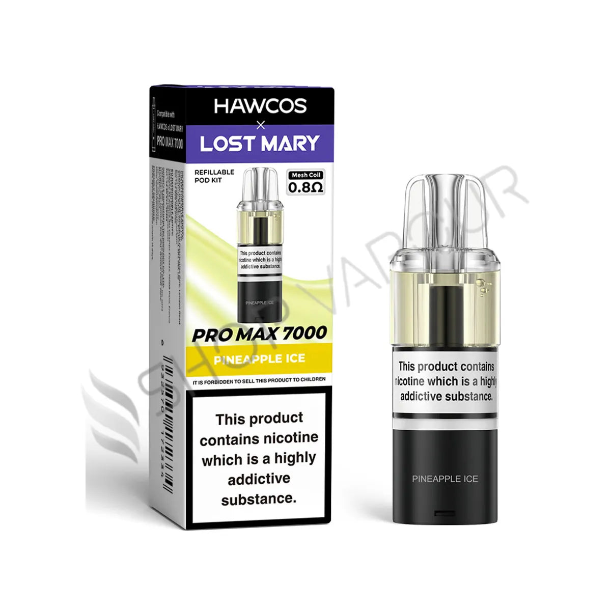 Pineapple Ice Pro Max 7000 Prefilled Pod & Refill by Hawcos X Lost Mary