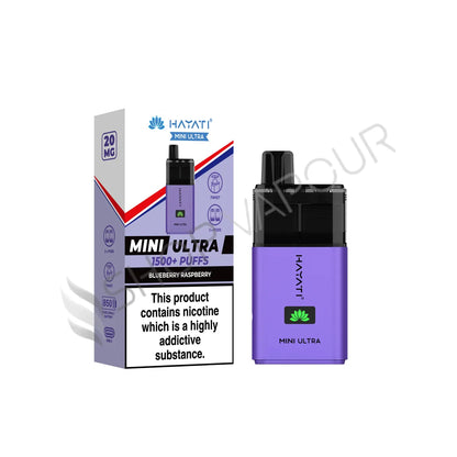 Hayati Mini Ultra 1500 Prefilled Pod Kit - Blueberry Raspberry