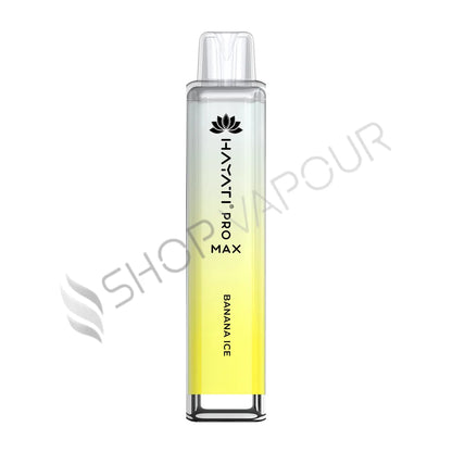 Hayati Pro Max 4000 Zero Nicotine Disposable Vape - Banana Ice