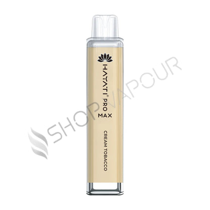 Hayati Pro Max 4000 Zero Nicotine Disposable Vape - Cream Tobacco