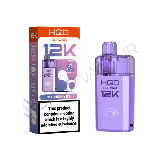 HQD Glow Pro 12K Prefilled Pod Kit - Blackberry Ice