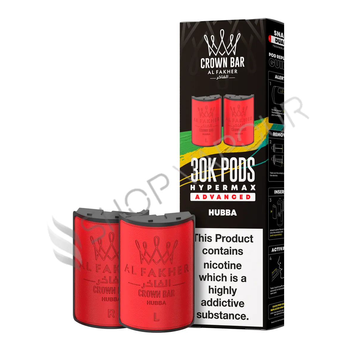 Hubba 30K Hypermax Prefilled Pod & Refill by Al Fakher