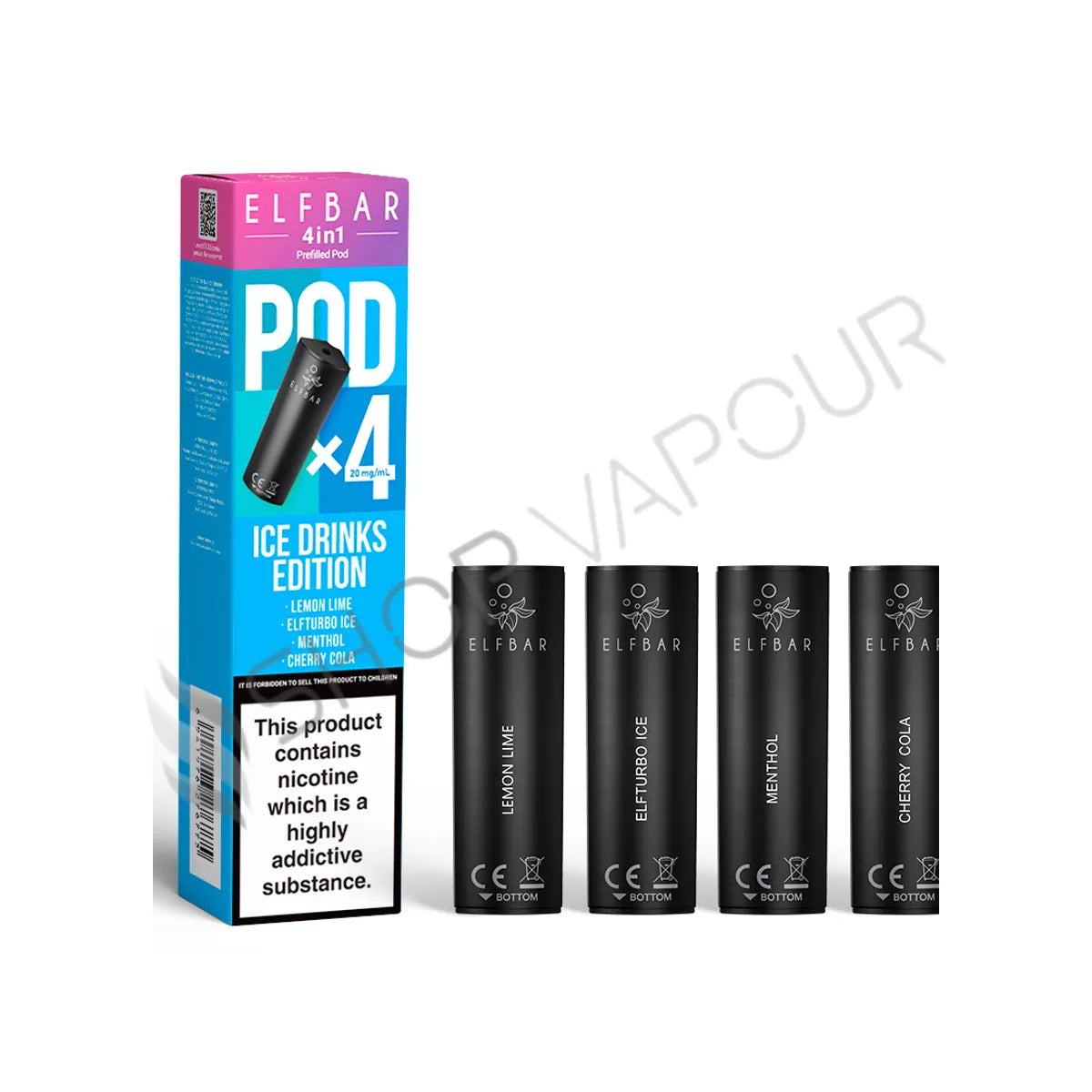 Ice Drinks Edition 4 in 1 Prefilled Pods by Elf Bar