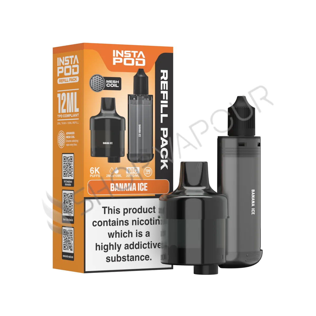 Banana Ice 6000 Prefilled Pod & Refill by Instapod