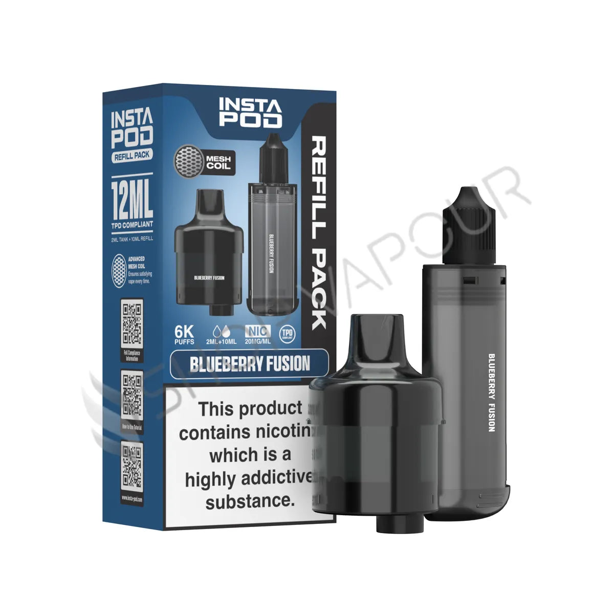 Blueberry Fusion 6000 Prefilled Pod & Refill by Instapod