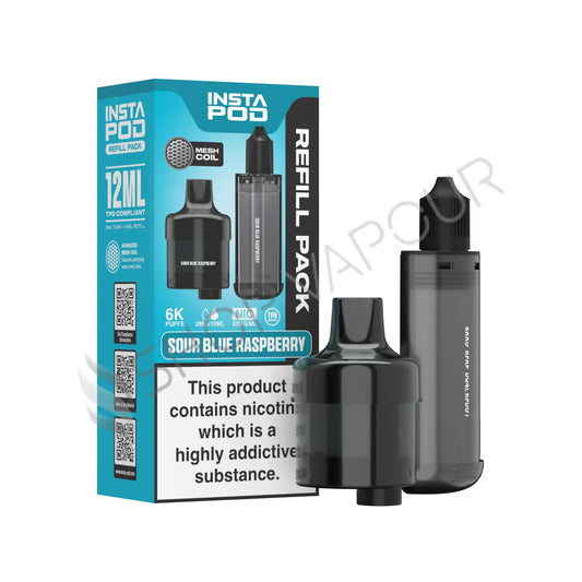 Sour Blue Raspberry 6000 Prefilled Pod & Refill by Instapod