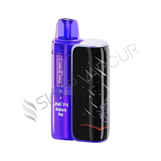 JNR P4 Stellarc 100K Puffs Prefilled Pod Kit - Black Dragon Ice & Passion Fruit Kiwi