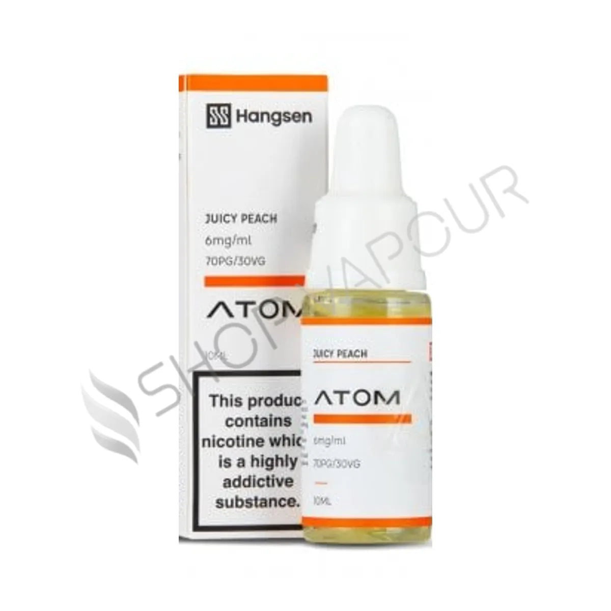 Juicy Peach 10ml E-Liquid by Hangsen Atom