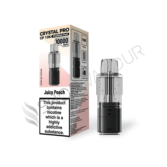Juicy Peach CP 10K Prefilled Pod & Refill by Crystal Pro