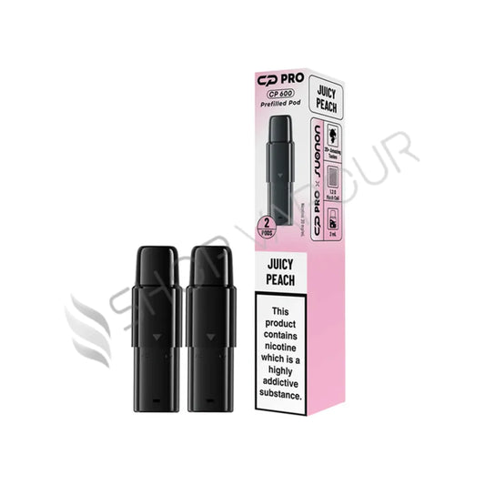 Juicy Peach CP 600 Prefilled Pods by Crystal Pro