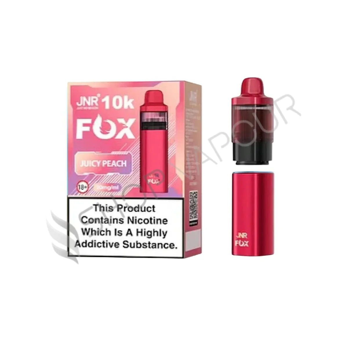 Juicy Peach Fox 10K Prefilled Pod & Refill by JNR