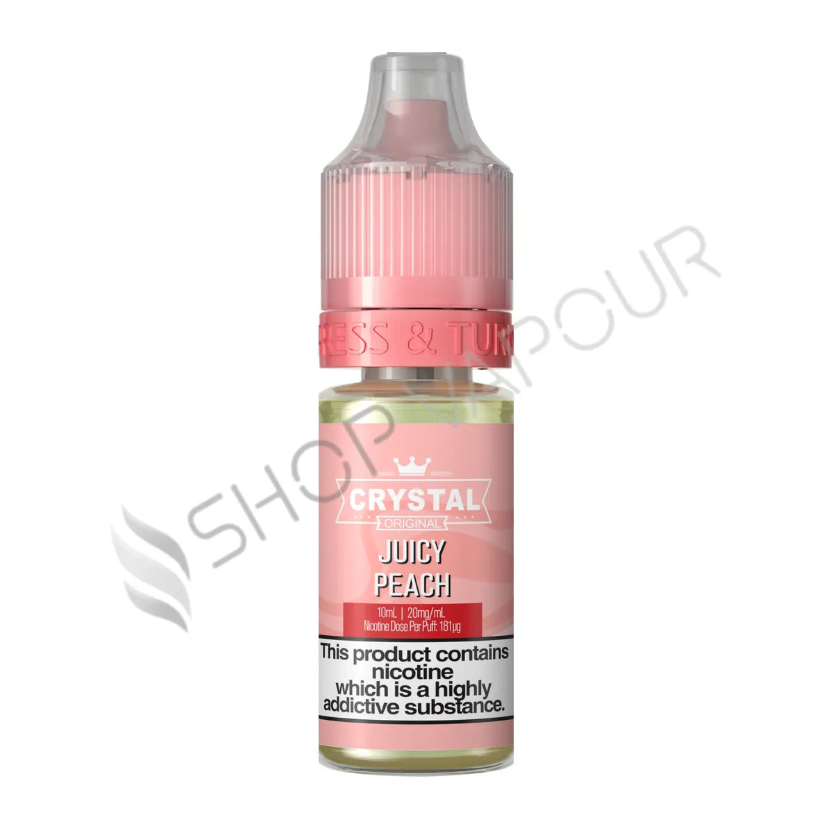 Juicy Peach Nic Salt E-Liquid by SKE Crystal Original