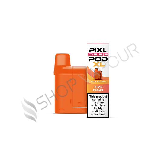 Juicy Peach Pixl 8000 Prefilled Pod & Refill by Pixl
