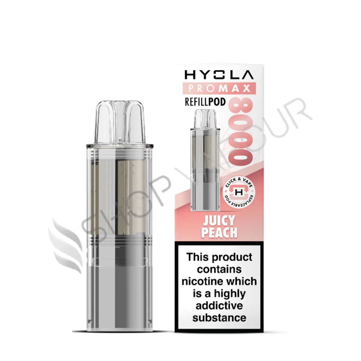 Juicy Peach Pro Max 8000 Prefilled Pod & Refill by Hyola