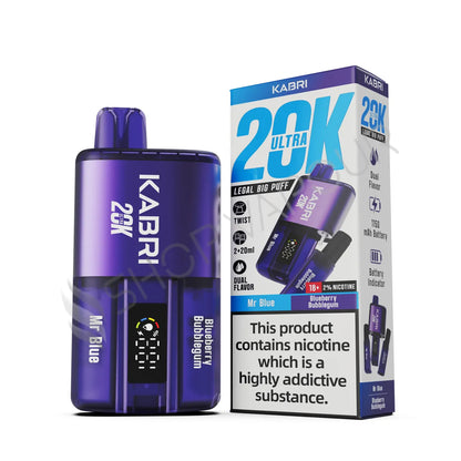 Kabri Ultra 20K Puffs Disposable Vape - Mr Blue and Blueberry Bubblegum