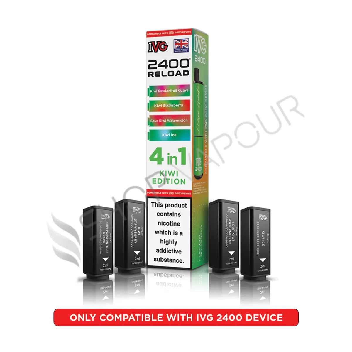 Kiwi Edition Reload Prefilled Pods by IVG 2400