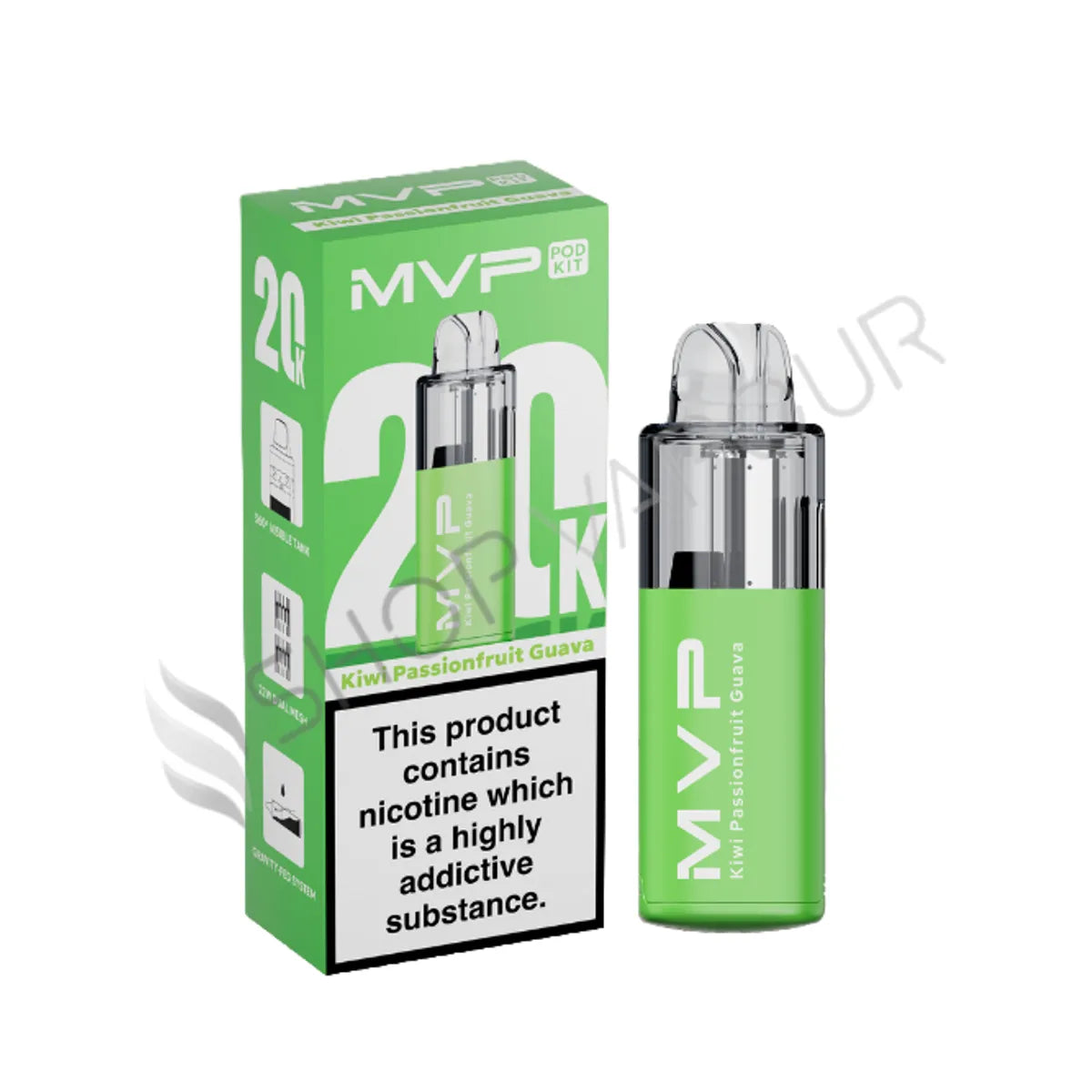 Kiwi Passionfruit Guava MVP 20K Prefilled Pods by Innokin