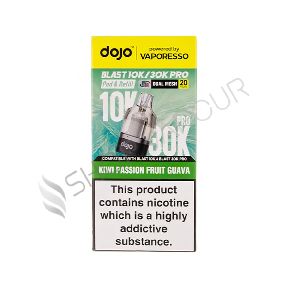 Kiwi Passion Fruit Guava Dojo Blast 30K Pro Prefilled Pod & Refill by Vaporesso