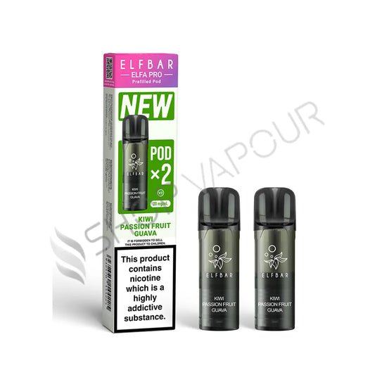 Kiwi Passionfruit Guava Elfa Pro Prefilled Pods by Elf Bar
