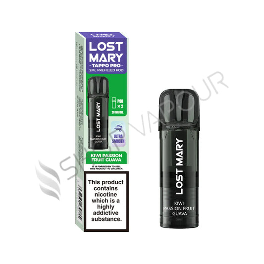 Kiwi Passion Fruit Guava Tappo Prefilled Pods by Lost Mary