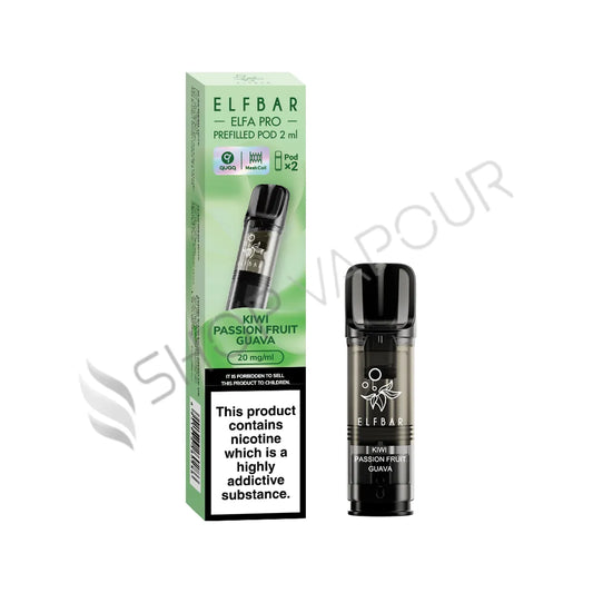 Kiwi Passionfruit Guava Elfa Pro Prefilled Pods by Elf Bar