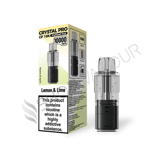 Lemon Lime CP 10K Prefilled Pod & Refill by Crystal Pro