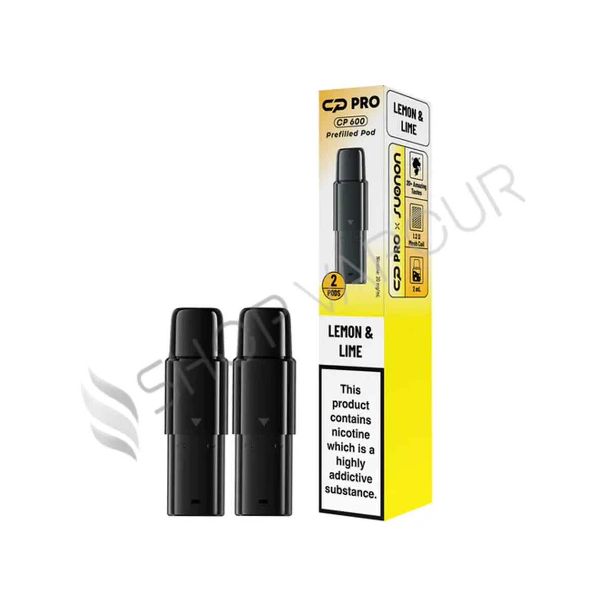 Lemon & Lime CP 600 Prefilled Pods by Crystal Pro