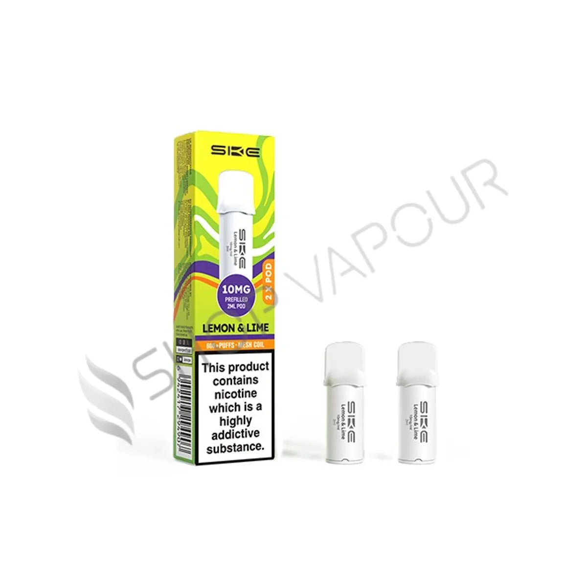 Lemon & lime Crystal 600 Pro Prefilled Pods by SKE