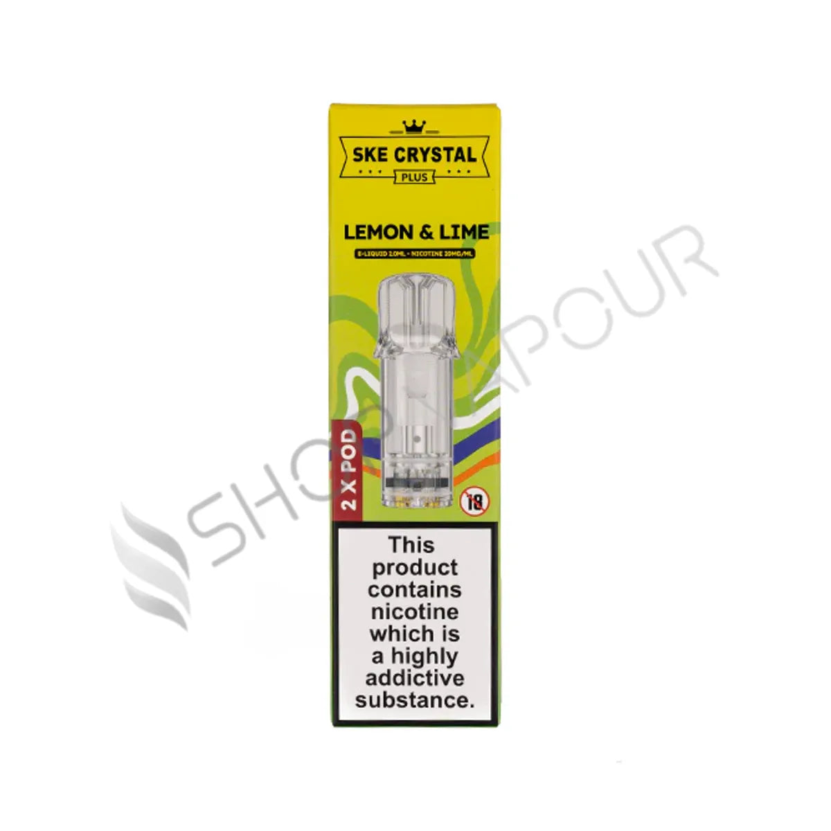 Lemon & Lime Crystal Plus Prefilled Pods by SKE