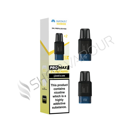 Lemon & Lime Pro Max S1 Prefilled Pods by Hayati