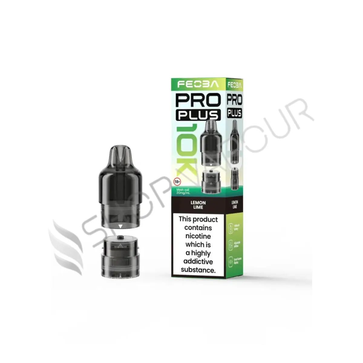 Lemon Lime Pro Plus 10K Prefilled Pod & Refill by Feoba