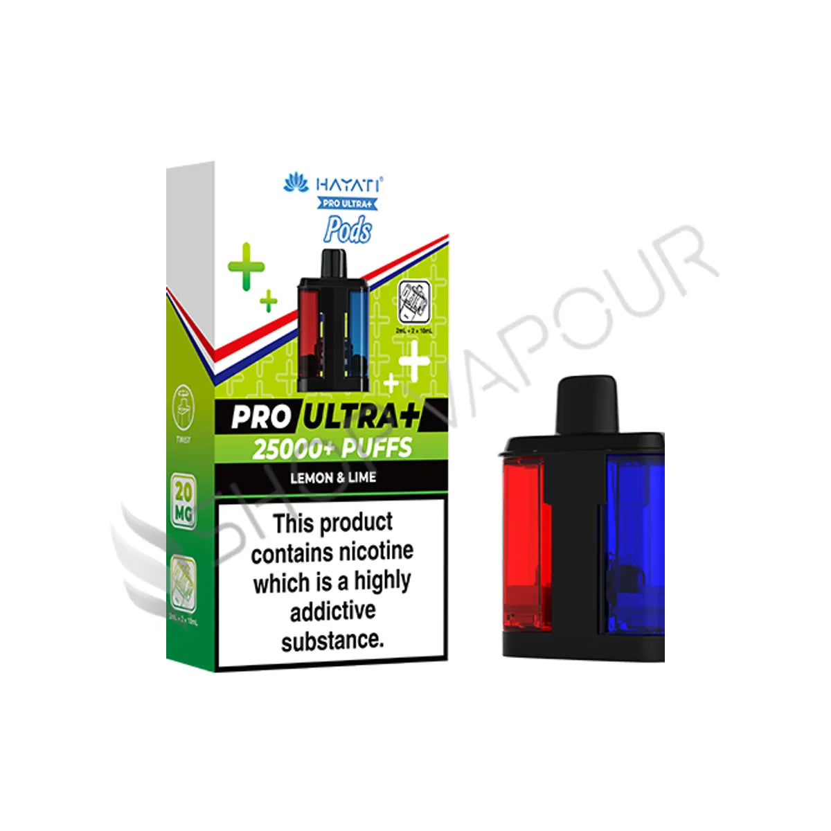Lemon & Lime Pro Ultra Plus 25K Prefilled Pod & Refill by Hayati