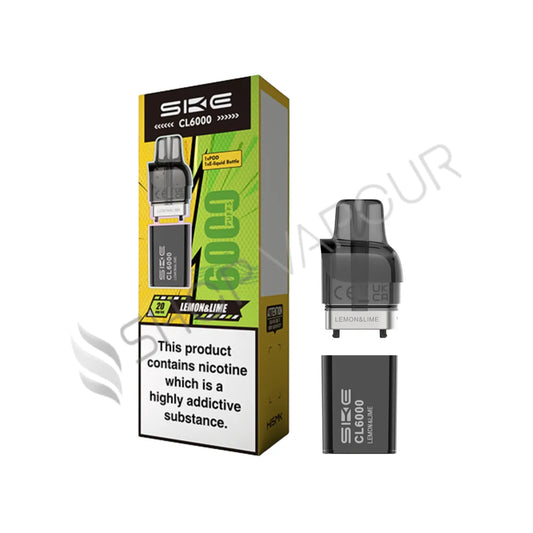 Lemon & Lime CL6000 Prefilled Pod & Refill by SKE Crystal