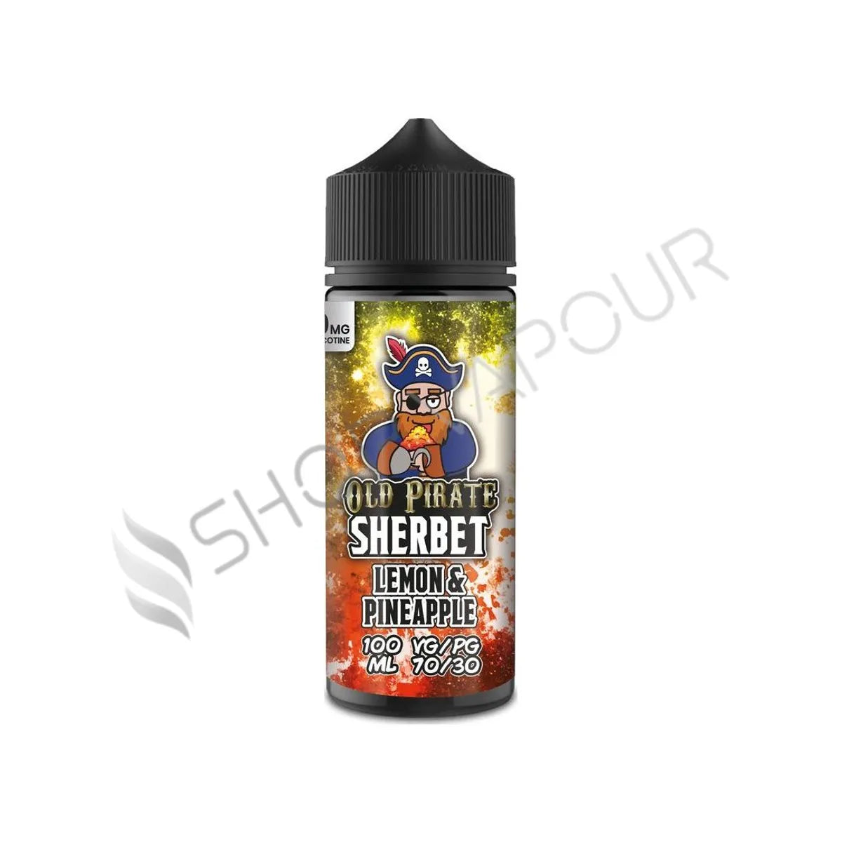 Lemon & Pineapple 100ml Shortfill E-Liquid by Old Pirate Sherbet