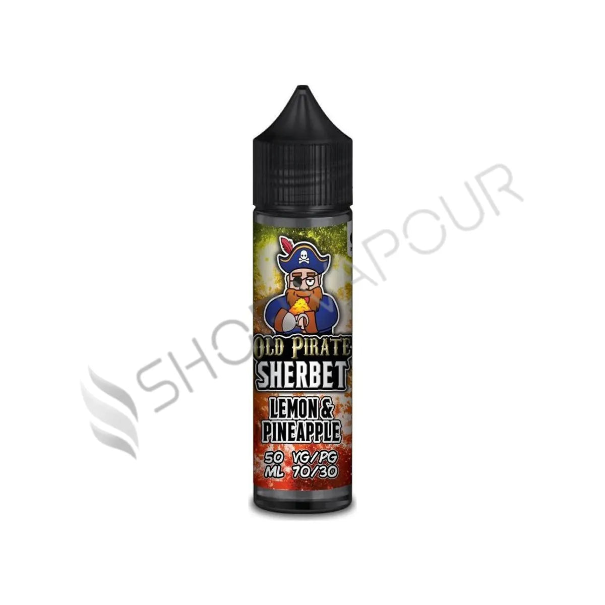 Lemon & Pineapple 50ml Shortfill E-Liquid by Old Pirate Sherbetvvv
